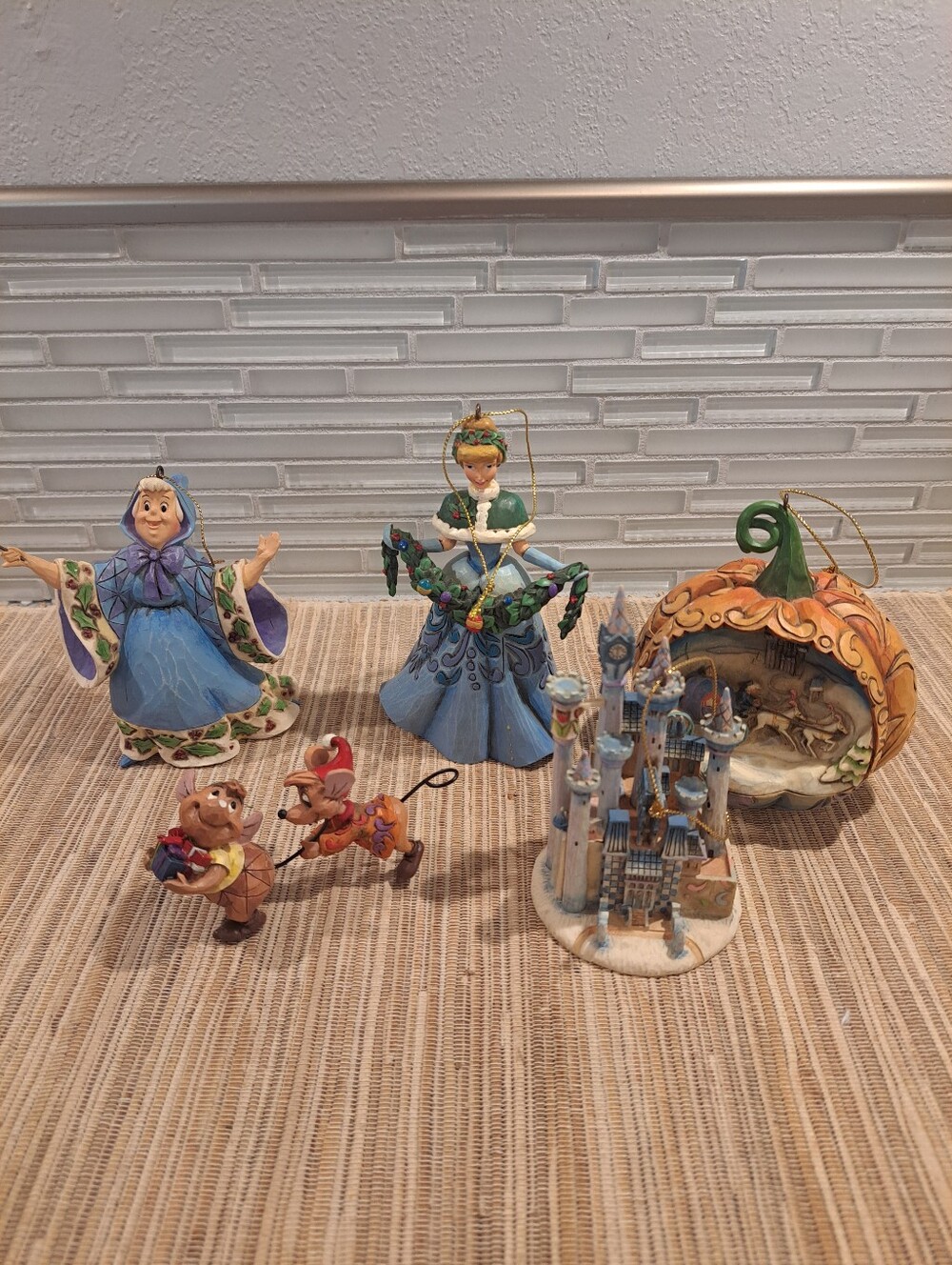 Cinderella Holiday Ornament Set by Jim Shore Disney Traditions - Picture 4 of 14